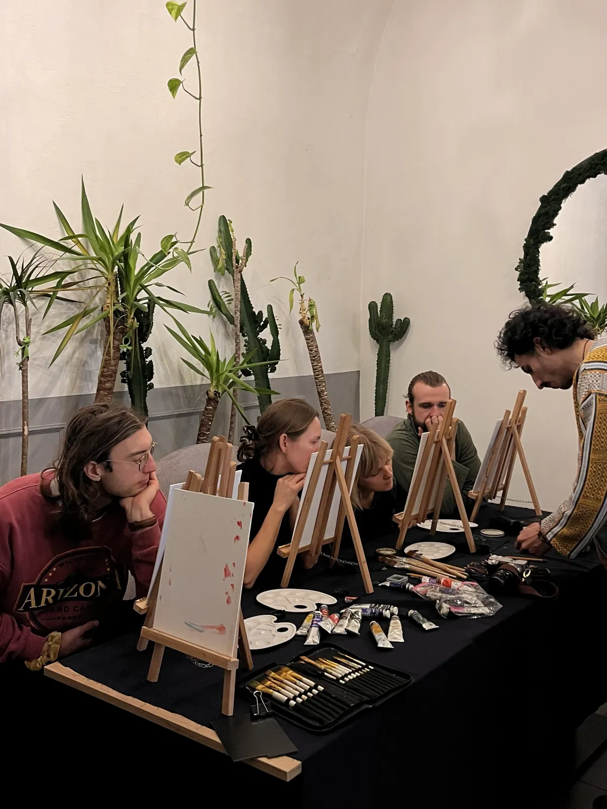 Visupair workshops and courses — oil painting, digital design, and creative sessions